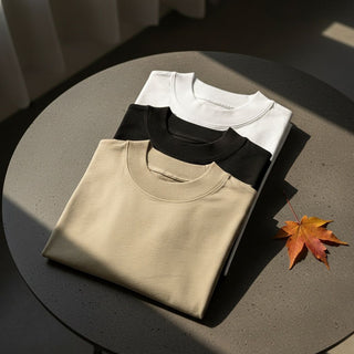 Set tricouri bumbac organic „Pure Balance” - MORNING DEW