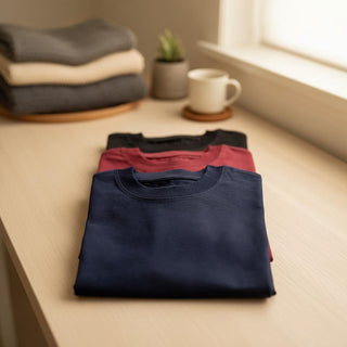 Set tricouri bumbac organic „Deep Harmony” - SILENT OAK