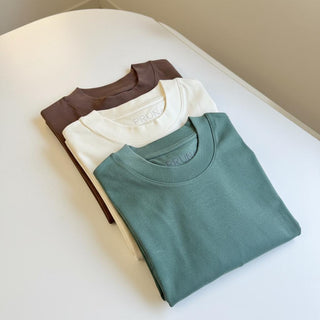 Set tricouri bumbac organic „Earth Tones” - STONE & SKY