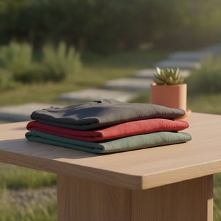 Set tricouri bumbac organic „Grounded Tones” - Soft Breeze